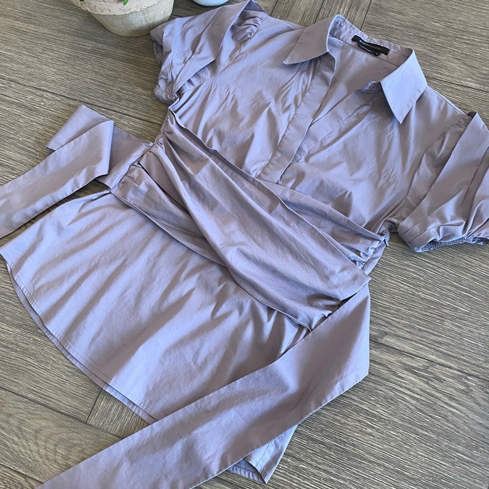 BCBGMaxAzria Smokey Purple Toned Top